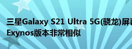 三星Galaxy S21 Ultra 5G(骁龙)屏幕评测:与Exynos版本非常相似