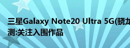 三星Galaxy Note20 Ultra 5G(骁龙)自拍评测:关注入围作品