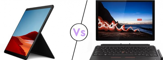 Surface Pro X与联想ThinkPad X12 Detachable哪个更好