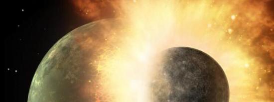 天文学家探测到在巨大撞击期间从行星上剥离的大气迹象