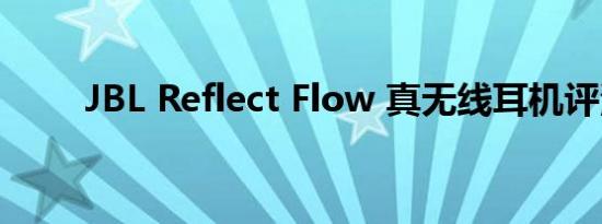 JBL Reflect Flow 真无线耳机评测