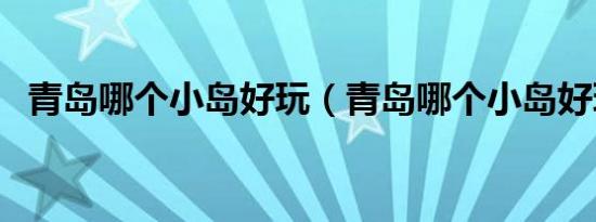 青岛哪个小岛好玩（青岛哪个小岛好玩点）