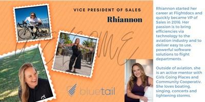 Bluetail欢迎Rhiannon Silvashy担任销售副总裁