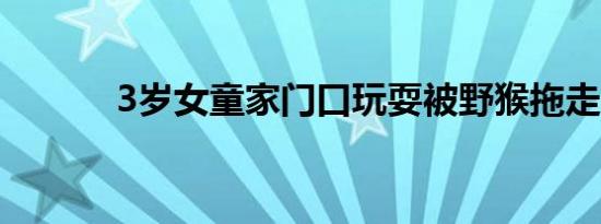 3岁女童家门口玩耍被野猴拖走
