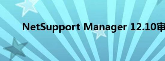 NetSupport Manager 12.10审核