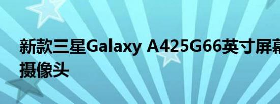 新款三星Galaxy A425G66英寸屏幕和四个摄像头