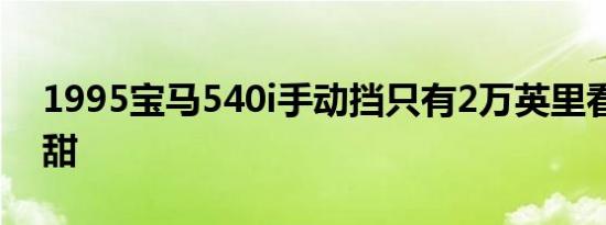 1995宝马540i手动挡只有2万英里看上去很甜