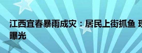 江西宜春暴雨成灾：居民上街抓鱼 现场画面曝光