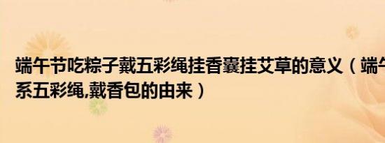 端午节吃粽子戴五彩绳挂香囊挂艾草的意义（端午节挂艾草,系五彩绳,戴香包的由来）