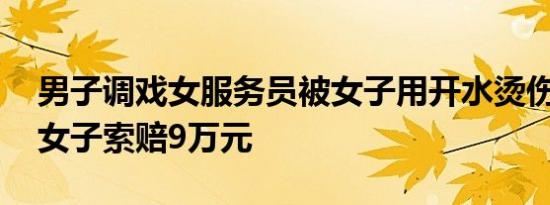 男子调戏女服务员被女子用开水烫伤 他却向女子索赔9万元