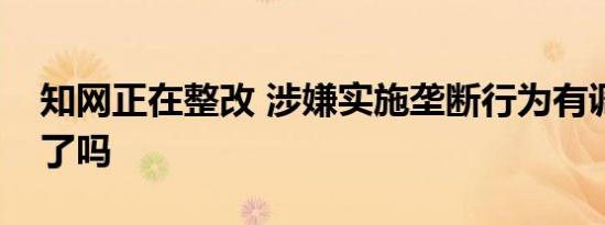 知网正在整改 涉嫌实施垄断行为有调查结果了吗