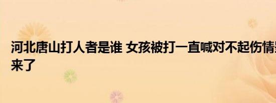 河北唐山打人者是谁 女孩被打一直喊对不起伤情鉴定照片出来了