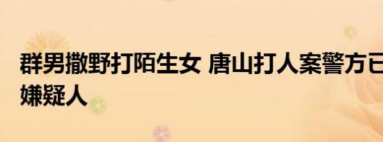 群男撒野打陌生女 唐山打人案警方已抓获8名嫌疑人
