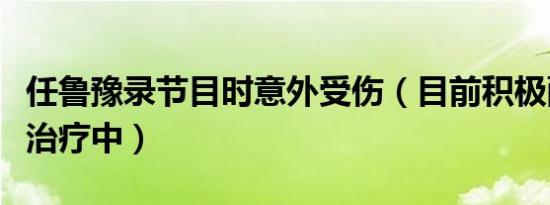 任鲁豫录节目时意外受伤（目前积极配合医生治疗中）