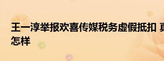 王一淳举报欢喜传媒税务虚假抵扣 真相到底怎样