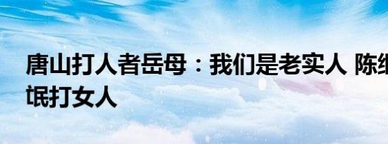 唐山打人者岳母：我们是老实人 陈继志耍流氓打女人