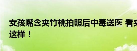 女孩嘴含夹竹桃拍照后中毒送医 看夹竹桃长这样！