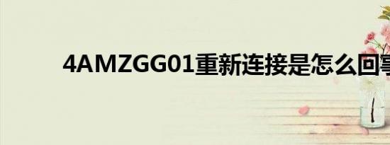 4AMZGG01重新连接是怎么回事