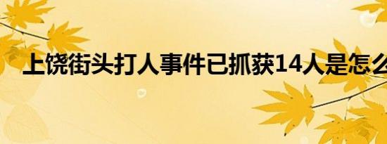上饶街头打人事件已抓获14人是怎么回事