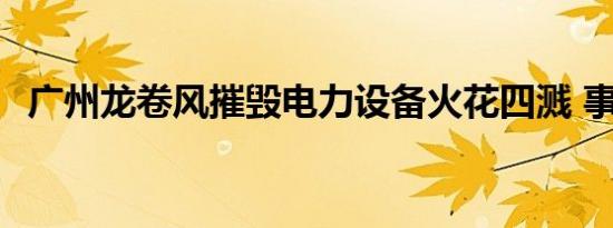 广州龙卷风摧毁电力设备火花四溅 事件后续     