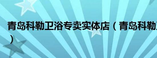 青岛科勒卫浴专卖实体店（青岛科勒卫浴如何）