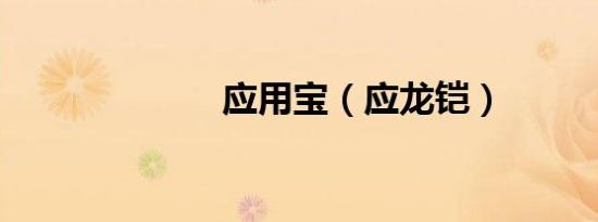 应用宝（应龙铠）