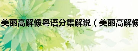 美丽高解像粤语分集解说（美丽高解像 粤语）