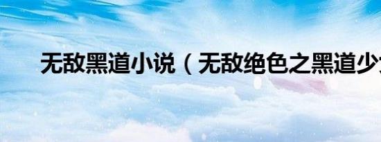 无敌黑道小说（无敌绝色之黑道少女）