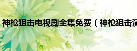 神枪狙击电视剧全集免费（神枪狙击演员表）