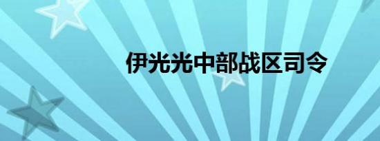 伊光光中部战区司令