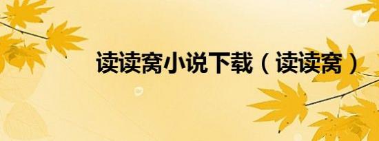 读读窝小说下载（读读窝）