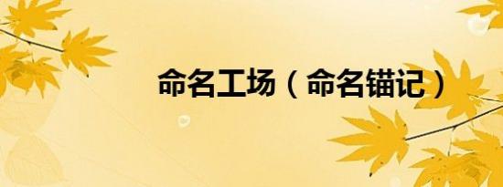 命名工场（命名锚记）