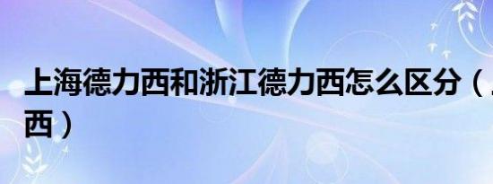 上海德力西和浙江德力西怎么区分（上海德力西）