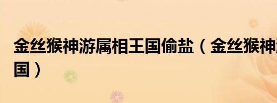 金丝猴神游属相王国偷盐（金丝猴神游属相王国）