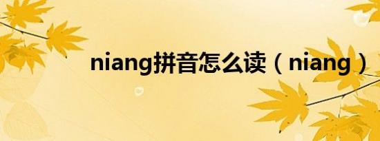 niang拼音怎么读（niang）