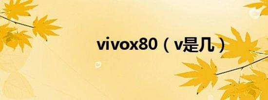vivox80（v是几）