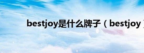 bestjoy是什么牌子（bestjoy）
