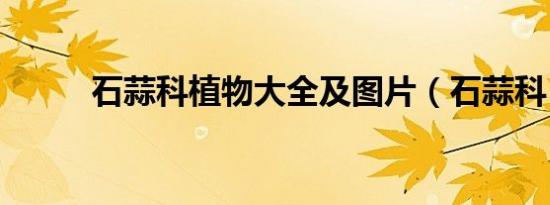 石蒜科植物大全及图片（石蒜科）