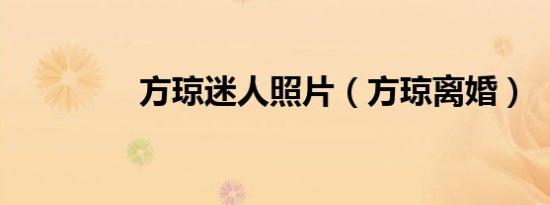 方琼迷人照片（方琼离婚）