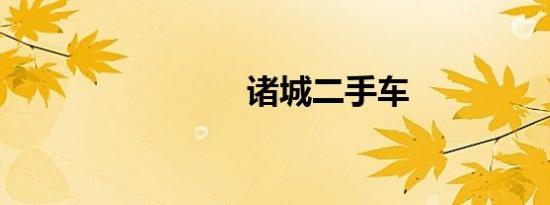 诸城二手车