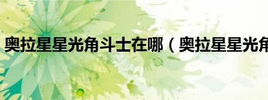 奥拉星星光角斗士在哪（奥拉星星光角斗士）