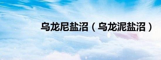 乌龙尼盐沼（乌龙泥盐沼）
