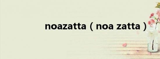 noazatta（noa zatta）