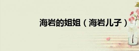 海岩的姐姐（海岩儿子）