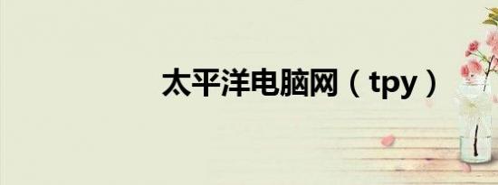 太平洋电脑网（tpy）