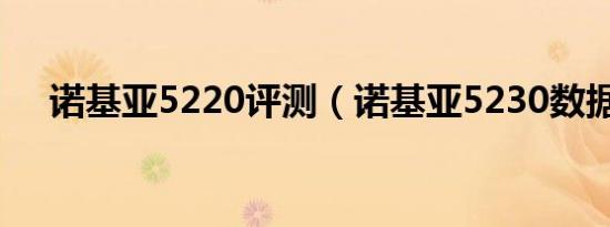 诺基亚5220评测（诺基亚5230数据线）