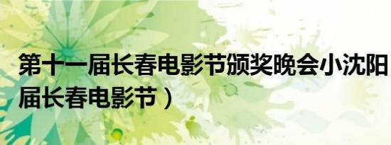 第十一届长春电影节颁奖晚会小沈阳（第十一届长春电影节）