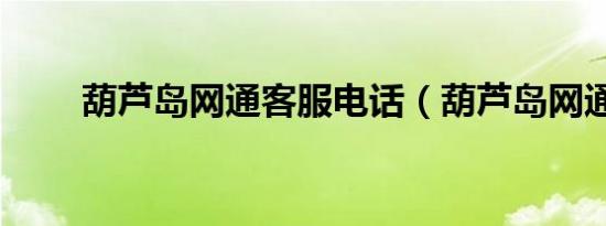 葫芦岛网通客服电话（葫芦岛网通）