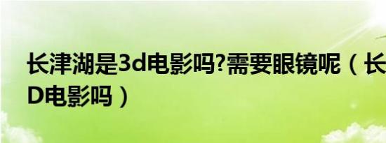 长津湖是3d电影吗?需要眼镜呢（长津湖是3D电影吗）