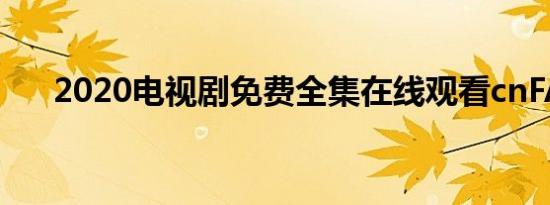 2020电视剧免费全集在线观看cnFAIR